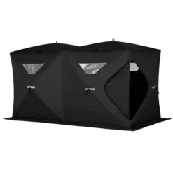 Outsunny 8 Person Ice Fishing Shelter, Waterproof Oxford Fabric Portable Pop-up Ice Tent With 4 Doors For Outdoor Fishing -Camping Equipment Series GUEST 452fb76b db61 450c a2ea a1aae07215d4