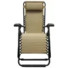 Caravan Sports Zero Gravity Outdoor Portable Folding Camping Lawn Deck Patio Pool Recliner Lounge Chair For Adults, Adjustable Headrest, Beige