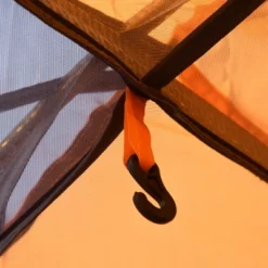 Outsunny 3-4 Person Camping Tent, Lightweight Outdoor Tent Waterproof Windproof W/ Carrying Bag, 3 Doors, Easy Setup For Backpacking Hiking, Orange -Camping Equipment Series GUEST 46beed19 7d6d 4fe4 8174 231352db8ddd