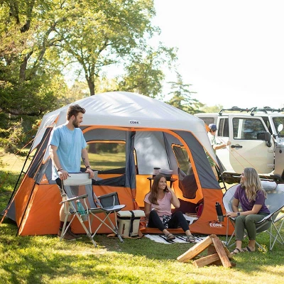Core Equipment 6 Person Straight Wall Tent - Orange 2 Core Equipment 6 Person Straight Wall Tent - Orange - Image 2