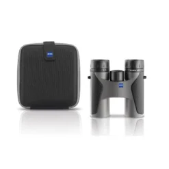 Zeiss Terra ED 10x32 Binocular (Grey) W/Rugged Hard Case, Cleaning Kit & Harness