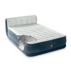 Intex 18" Pillow Top Air Mattress With Electric Pump And Headboard - Queen Size -Camping Equipment Series GUEST 4996f1ea 786f 41b1 8075 711e5f90e6b6