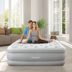 Beautyrest Skyrise 18" Air Mattress With External Pump 1-Touch Comfort Control - Queen -Camping Equipment Series GUEST 4b1304d5 5adc 44e9 9b48 3c5e565cae63
