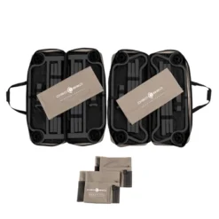 Disc-O-Bed X Large Cam-O-Bunk 2 Person Bench Bunked Double Bunk Bed Cot With 2 Side Organizer And Carrying Bags For Camping Trips, Tan -Camping Equipment Series GUEST 4ba98d91 cacb 4128 a21c 43e3f4970f89