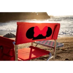Picnic Time Disney Minnie Mouse Folding Camping Sports Chair - Red -Camping Equipment Series GUEST 4d243085 9c08 4781 8ec2 76f65325cd55