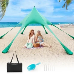 Costway 20 X 20 FT Beach Sunshade Canopy UPF50+ With Carry Bag & 8 Sandbags & Shovel -Camping Equipment Series GUEST 4d3a3838 a215 499d bf5a 0aa59ce3263c