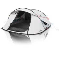 Decathlon Quechua Quechua 2 Second Fresh & Black Waterproof Pop Up Camping Tent 3 Person, White -Camping Equipment Series GUEST 4dff8ad1 78d2 489e 9b5d daf492611b2c