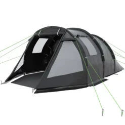 Outsunny 3-4 Person Waterproof Cabin Tent With Room Division, Portable Camping Gear With Windows, Carrying Bag, Charcoal 7 Outsunny 3-4 Person Waterproof Cabin Tent With Room Division, Portable Camping Gear With Windows, Carrying Bag, Charcoal -Camping Equipment Series GUEST 4f331350 00b6 42d1 8899 161b844da979