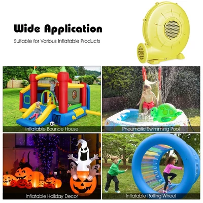 Costway Air Blower Pump Fan 350 Watt 0.5 HP For Inflatable Bounce House Bouncy Castle 3 Costway Air Blower Pump Fan 350 Watt 0.5 HP For Inflatable Bounce House Bouncy Castle - Image 3