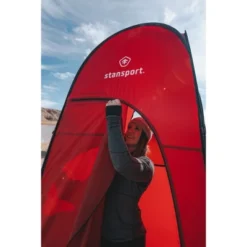 Stansport Pop Up Privacy Shelter Red -Camping Equipment Series GUEST 51bcf2ca 587a 4d8f 8b25 8c7c9ebd5cef