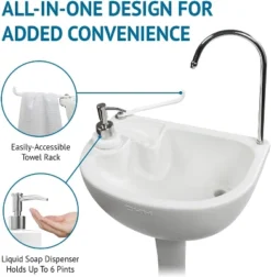 Hike Crew Portable Sink W/Hose Adapter, Outdoor Camping Sink Station -Camping Equipment Series GUEST 51e0353c 390b 4fd5 a8ac 6363cde1aa90