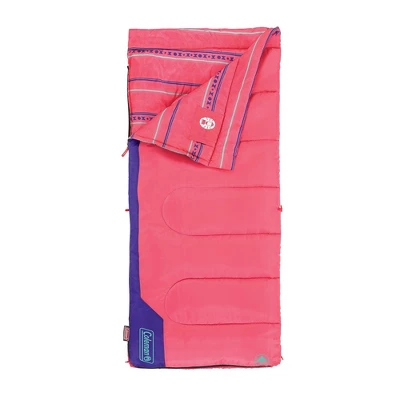 Coleman Kids' 50 Degree Sleeping Bag - Pink 1 Coleman Kids' 50 Degree Sleeping Bag - Pink