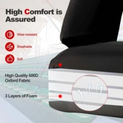 Costway Stadium Seat For Bleachers With Back Support 6 Reclining Positions Padded Cushion -Camping Equipment Series GUEST 55a97c2b 8bcd 4a28 ad7a 5539daa8b484