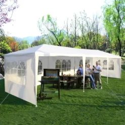 Costway 10'x30' Party Wedding Outdoor Patio Tent Canopy Heavy Duty Gazebo Pavilion Event -Camping Equipment Series GUEST 55bdbf21 b01b 4601 a6da 658251f13665