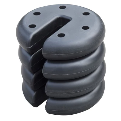 Z-Shade Angled Leg Canopy Tent With Push Button Locking System And 4 Pack Of 5 Pound Plastic Concrete Filled Leg Weight Plates, Red 2 Z-Shade Angled Leg Canopy Tent With Push Button Locking System And 4 Pack Of 5 Pound Plastic Concrete Filled Leg Weight Plates, Red - Image 2