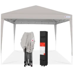 Best Choice Products 10x10ft Pop Up Canopy Outdoor Portable Adjustable Instant Gazebo Tent W/ Carrying Bag -Camping Equipment Series GUEST 58ebfbc6 97fc 4a04 b6ab c82d18c5627b