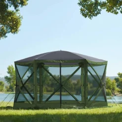 Lightspeed Outdoors Pop-Up 6-Sided Screen Shelter, Camping Gazebo, Green 11 Lightspeed Outdoors Pop-Up 6-Sided Screen Shelter, Camping Gazebo, Green -Camping Equipment Series GUEST 59d9a12f af0a 4f16 aaad aba60b4d1e0e