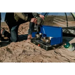 Stansport Triple Burner Propane Stove Blue -Camping Equipment Series GUEST 5c0661b7 1d9e 4a5d b2b9 a2d77b9af548