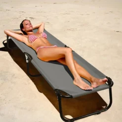 Costway Portable Camping Cot Outdoor Folding Sleeping Bed For Traveling Hiking -Camping Equipment Series GUEST 5c650eab cfa7 4687 9eb4 ea38abb0e6f2