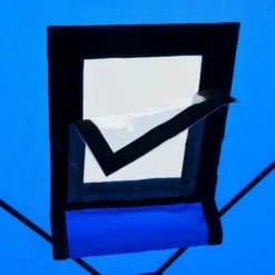 Outsunny 2 Person Ice Fishing Shelter, Waterproof Oxford Fabric Portable Pop-up Ice Tent With Bag For Outdoor Fishing -Camping Equipment Series GUEST 5e1af013 4561 44ed 945f b04c2252a7b9