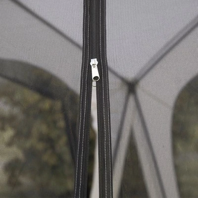 Outsunny Screen House Room 18 X 17 Ft Outdoor Camping Tent, 20 Person Canopy Tent With 8 Mesh Windows 2 Doors Portable Carry Bag For Fishing Hiking 5 Outsunny Screen House Room 18 X 17 Ft Outdoor Camping Tent, 20 Person Canopy Tent With 8 Mesh Windows 2 Doors Portable Carry Bag For Fishing Hiking - Image 5