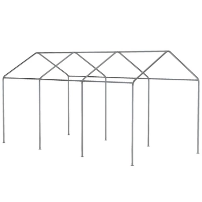Outsunny 10' X 20' Carport, Portable Garage & Patio Canopy Tent, Adjustable Height, Anti-UV Cover For Car, Truck, Boat, Catering, Wedding 4 Outsunny 10' X 20' Carport, Portable Garage & Patio Canopy Tent, Adjustable Height, Anti-UV Cover For Car, Truck, Boat, Catering, Wedding - Image 4