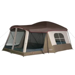Wenzel Klondike 16' X 11' Large 8 Person 3 Season Outdoor Camping Tent With Screen Room, Mesh Roof, Windows And Reliable Stakes -Camping Equipment Series GUEST 62882a2e 7712 41e8 91c7 4b7e16afb975
