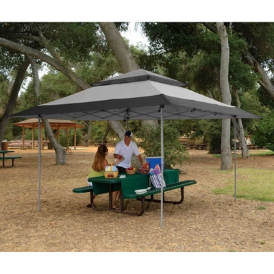 Z-Shade 13 X 13 Foot Adjustable Height Instant Gazebo Outdoor Canopy Patio Shelter Tent With Stakes, Steel Frame, And Storage Carry Bag, Gray 1 Z-Shade 13 X 13 Foot Adjustable Height Instant Gazebo Outdoor Canopy Patio Shelter Tent With Stakes, Steel Frame, And Storage Carry Bag, Gray