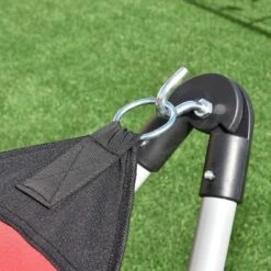 Costway Red Portable Folding Hammock Lounge Camping Bed Steel Frame Stand W/Carry Bag -Camping Equipment Series GUEST 6879e726 2f82 4079 a87a aec1119dccca