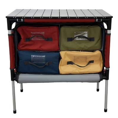 Camp Chef Mountain Series Sherpa Table & Organizer - Red 2 Camp Chef Mountain Series Sherpa Table & Organizer - Red - Image 2