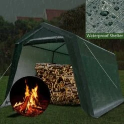 Costway 10'x10' Patio Tent Carport Storage Shelter Shed Car Canopy Heavy Duty Green -Camping Equipment Series GUEST 6aab55c5 8207 4d9d a9ba b71b5c023fcd