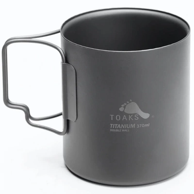 TOAKS Titanium Lightweight 370ml Double Wall Cup CUP-370-DW - Outdoor Camping 1 TOAKS Titanium Lightweight 370ml Double Wall Cup CUP-370-DW - Outdoor Camping
