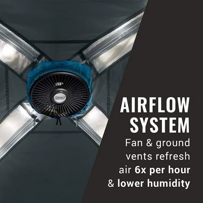 Coleman OneSource 9 X 7 Foot 4 Person Camping Dome Tent With Airflow System, LED Lighting, And Rechargeable Lithium Ion Battery 3 Coleman OneSource 9 X 7 Foot 4 Person Camping Dome Tent With Airflow System, LED Lighting, And Rechargeable Lithium Ion Battery - Image 3