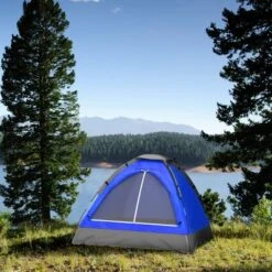 Leisure Sports Two-Person Dome Tent – 77" X 57" X 40", Blue -Camping Equipment Series GUEST 7400cbb3 f685 4673 bfb1 6e1c3494b3d8