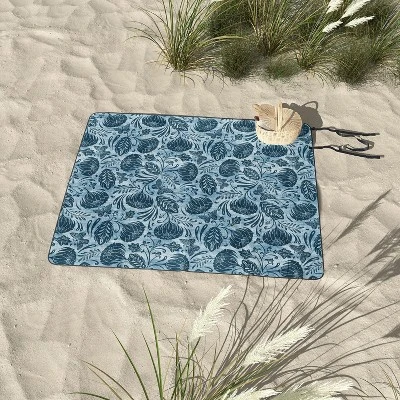 Heather Dutton Arabella Washed Indigo Picnic Blanket - Deny Designs 2 Heather Dutton Arabella Washed Indigo Picnic Blanket - Deny Designs - Image 2