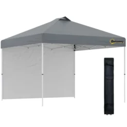 Outsunny 10' X 10' Pop Up Canopy Tent With 1 Sidewall, Carry Bag, Adjustable Height, Instant Shelter Tent For Backyard, Garden, And Patio 16 Outsunny 10' X 10' Pop Up Canopy Tent With 1 Sidewall, Carry Bag, Adjustable Height, Instant Shelter Tent For Backyard, Garden, And Patio -Camping Equipment Series GUEST 78c5fa90 a350 40bb 89c9 bae6e8c01761
