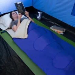 Leisure Sports Lightweight 2-Season Sleeping Bag For Spring/Summer - Blue -Camping Equipment Series GUEST 7ae4fca4 e623 496a 80db cec6c1b5d1a3