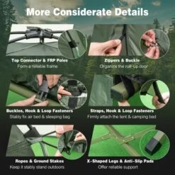 Costway 1-Person Compact Portable Pop-Up Tent/Camping Cot W/ Air Mattress & Sleeping Bag 15 Costway 1-Person Compact Portable Pop-Up Tent/Camping Cot W/ Air Mattress & Sleeping Bag -Camping Equipment Series GUEST 7b53625a 6f58 4b57 a594 3f13bb152e97