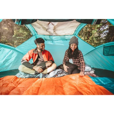 Coleman Pop Up 4 Person Scuba Camping Tent - Blue 6 Coleman Pop Up 4 Person Scuba Camping Tent - Blue - Image 6