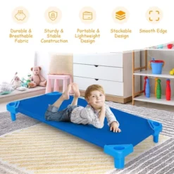 Costway Pack Of 6 Kids Stackable Naptime Cot 52'' L X 23'' W Daycare Rest Mat 13 Costway Pack Of 6 Kids Stackable Naptime Cot 52'' L X 23'' W Daycare Rest Mat -Camping Equipment Series GUEST 81077db0 5634 417d 94c8 9b6dfbf207e3