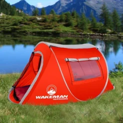 Leisure Sports Water Resistant Barrel Style Pop-Up Sunchaser 2-Person Tent - Red -Camping Equipment Series GUEST 83b151a1 dd93 4709 91fb 9c92f93a3c81