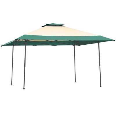 Costway 13'x13' Gazebo Canopy Shelter Awning Tent Patio Garden Green 9 Costway 13'x13' Gazebo Canopy Shelter Awning Tent Patio Garden Green - Image 9