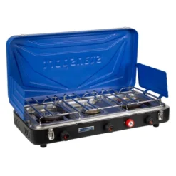 Stansport Triple Burner Propane Stove Blue -Camping Equipment Series GUEST 86129a87 6959 4faa a4a0 5d5931f3b8c9