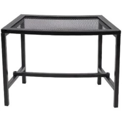 Sunnydaze Decor Sunnydaze Outdoor Lightweight And Portable Metal Patio Side End Table Or Backless Bench Seat With Mesh Top - 23" -Camping Equipment Series GUEST 8b57fb2c 28a6 400b 8a07 bcc9b97a0952