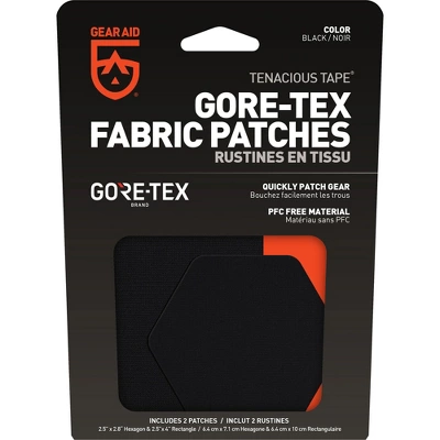 Gear Aid Tenacious Tape GORE-TEX Fabric Patches 2-Pack - Black 1 Gear Aid Tenacious Tape GORE-TEX Fabric Patches 2-Pack - Black