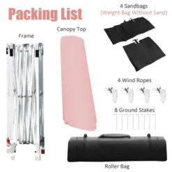 Tangkula 10x17ft Pop Up Canopy 3 Height Adjustment Folding Tent With Roller Bag -Camping Equipment Series GUEST 8e5fbe20 c75b 4784 9443 871b9d9a93f5