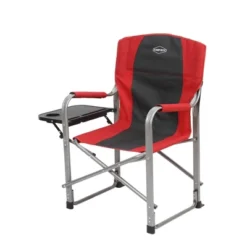 Kamp-Rite Foldable Oversized Padded Lightweight Director's Lawn Chair W/Side Table And Cupholder, Red (2 Pack) -Camping Equipment Series GUEST 8f475760 9cc2 44e9 9b94 7911104f3caa