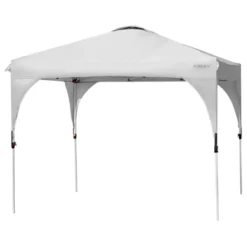 Tangkula Pop-up Canopy Tent 10’ X 10’ Height Adjustable Commercial Instant Canopy W/ Portable Roller Bag Blue/ White/ Grey -Camping Equipment Series GUEST 8f49a8bf b399 4711 a723 81824315eb9a