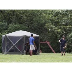 CLAM Quick-Set Escape 12 X 12 Foot Portable Pop-Up Camping Outdoor Gazebo Screen Tent Canopy Shelter And Carry Bag With Wind And Sun Panels Sets, Green 11 CLAM Quick-Set Escape 12 X 12 Foot Portable Pop-Up Camping Outdoor Gazebo Screen Tent Canopy Shelter And Carry Bag With Wind And Sun Panels Sets, Green -Camping Equipment Series GUEST 91f2dd73 2545 4f4f be88 82f9623dbbd3