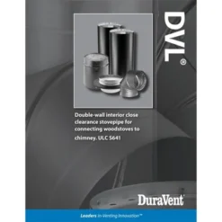 DuraVent 6DVL-E45 DVL Galvanized Steel/Stainless Steel Double Wall Wood Burning Stove 45 Degree Elbow Connector, 6 Inch Diameter -Camping Equipment Series GUEST 922282e7 8cc5 4385 93f9 329400e194dd